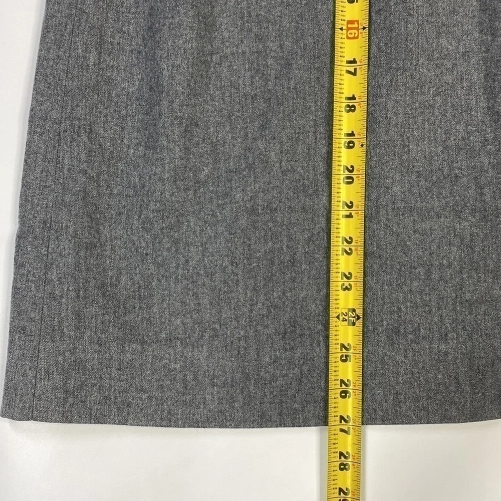 Vintage Pendleton Gray Pure Virgin Wool Pencil Skirt Waist 27